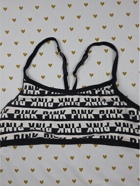 Victorias Secret Pink Sports Bra Caged Large Bralette Bra Top Tank